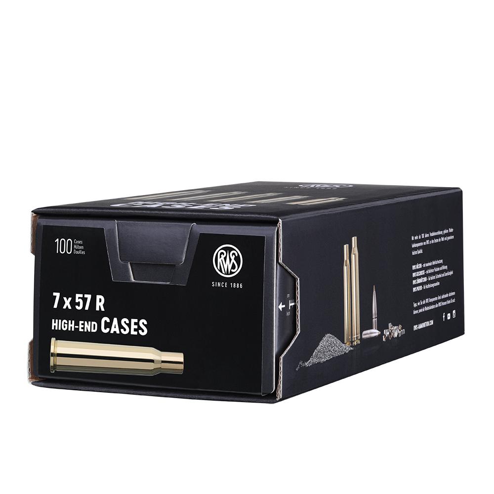 RWS Brass 7 X 57 R Unprimed 100/Box *Special Order