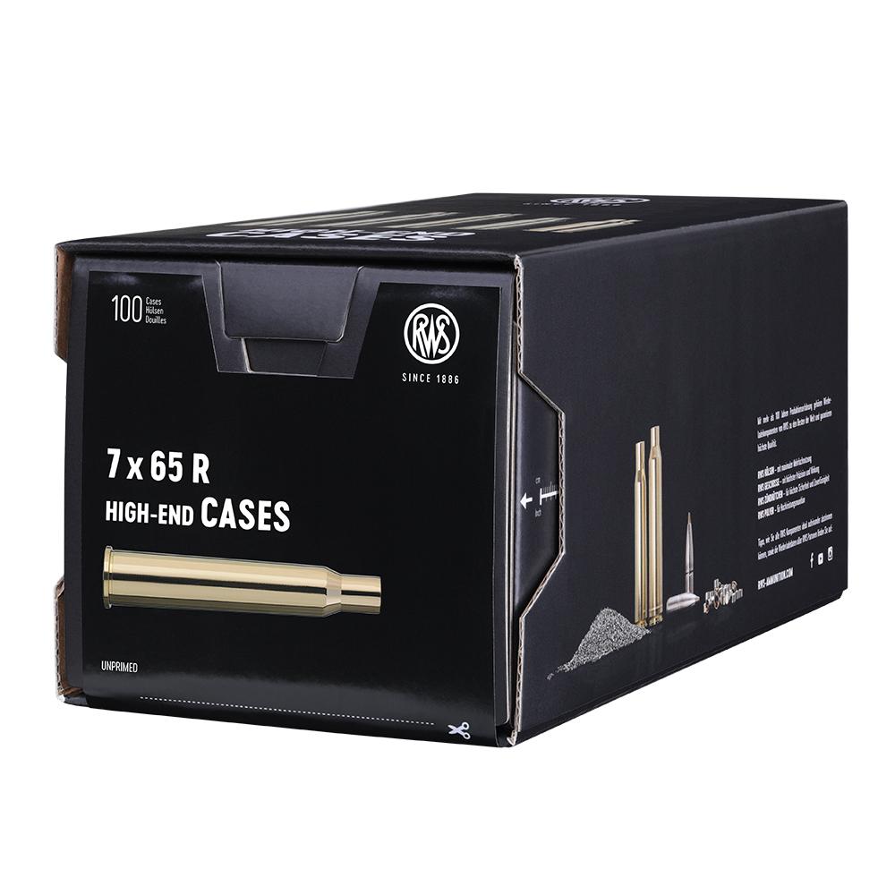 RWS Brass 7 X 65 R Unprimed 100/Box