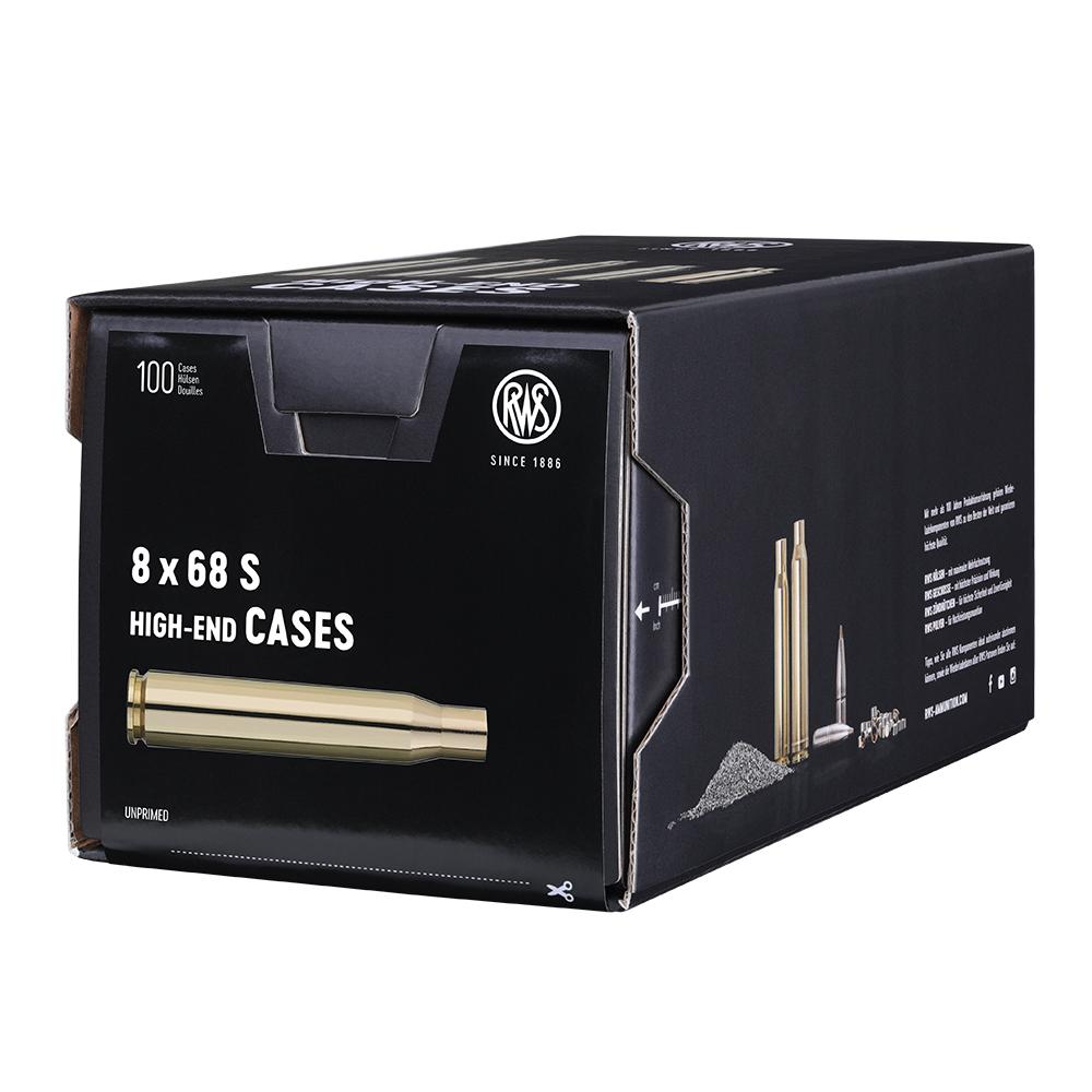 RWS Brass 8 X 68 S Unprimed Rifle Brass 100/Box 2425227