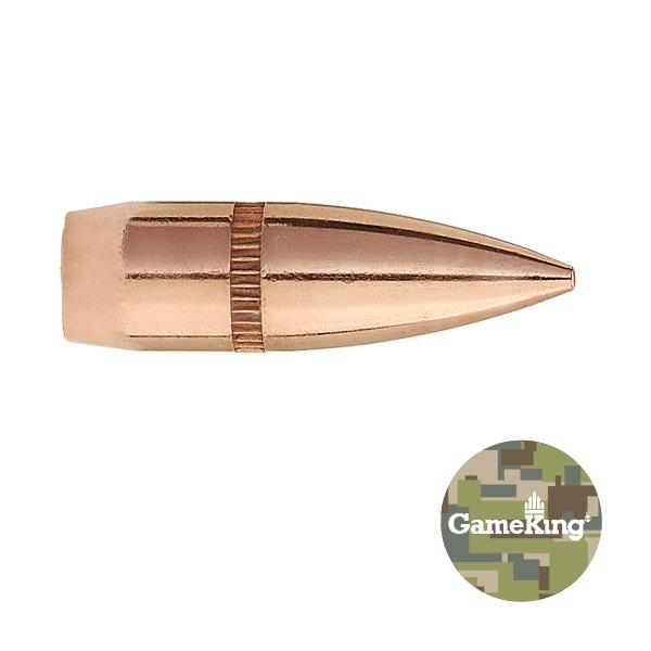 Sierra GameKing Bullets 22 Calibre (0.224" diameter) 55gr FMJ Boat Tail 100/Box