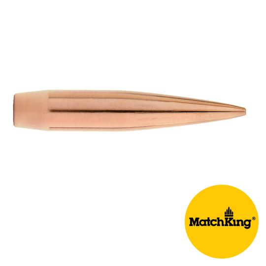 Sierra MatchKing Bullets 243 Calibre/6MM (0.243" diameter) 110 Grain Hollow Point Boat Tail 100/Box