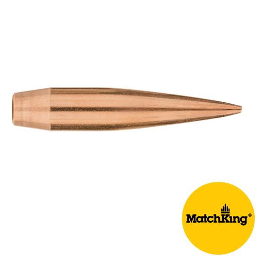 Sierra MatchKing Bullets 30 Calibre (0.308" diameter) 200 Grain Hollow Point Boat Tail 1 in 9+ Twist 100/Box