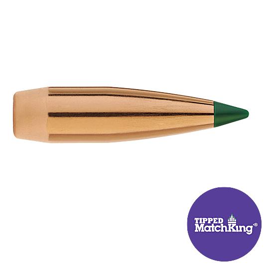 Sierra Tipped MatchKing Bullets 30 Calibre (0.308" diameter) 155 Grain Polymer Tip Boat Tail 100/Box