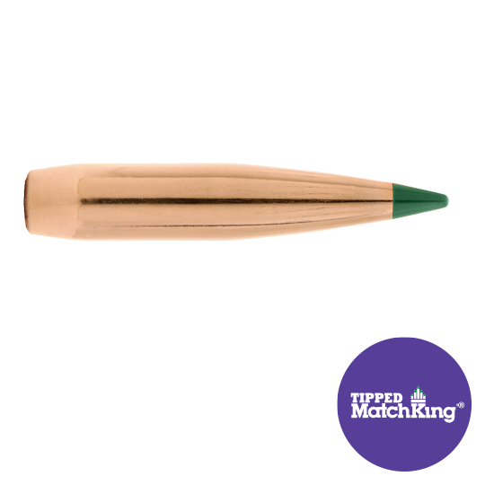 Sierra Tipped MatchKing Bullets 30 Calibre (0.308" diameter) 195 Grain Polymer Tip Boat Tail 500/Box