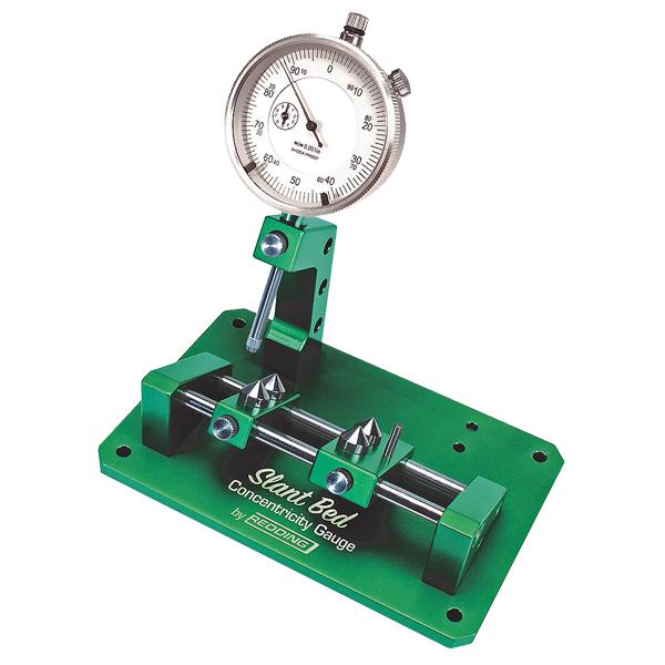 Redding Slant Bed Concentricity Gauge with Large Dial Indicator