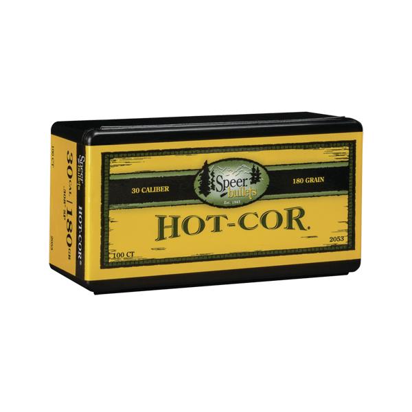 Speer Hot-Cor Bullets 30 Calibre (0.308" diameter) 180 Grain Spitzer 100/Box