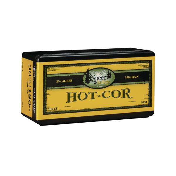 Speer Hot-Cor Bullets 30 Calibre (0.308" diameter) 180 Grain Spitzer 100/Box