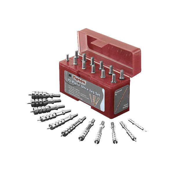 Tipton Ultra Cleaning Jag Set 12-Piece Threaded Nickel Plated Brass