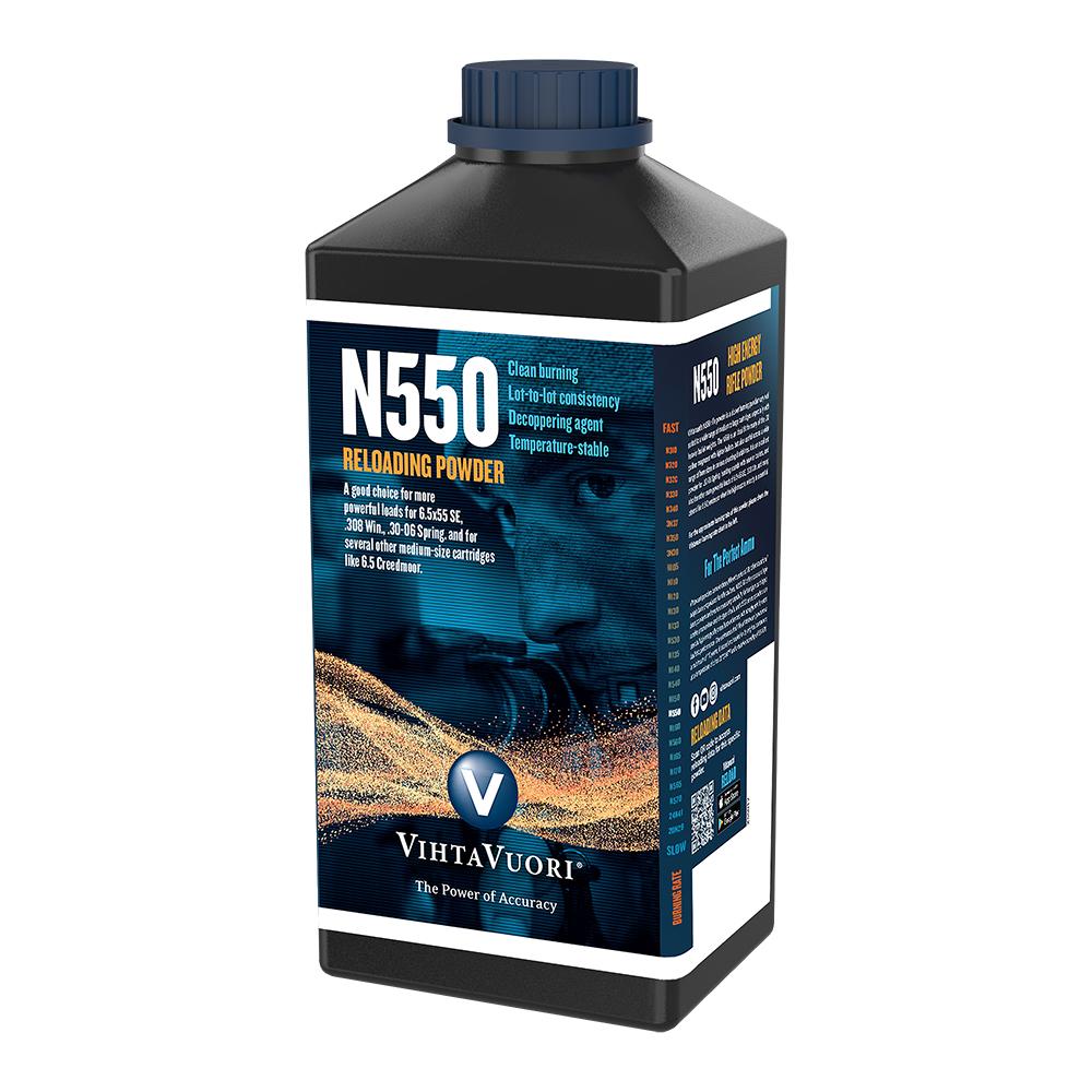 Vihtavuori N550 Smokeless Rifle Propellant, 1 Kg — Reloading Solutions Limited
