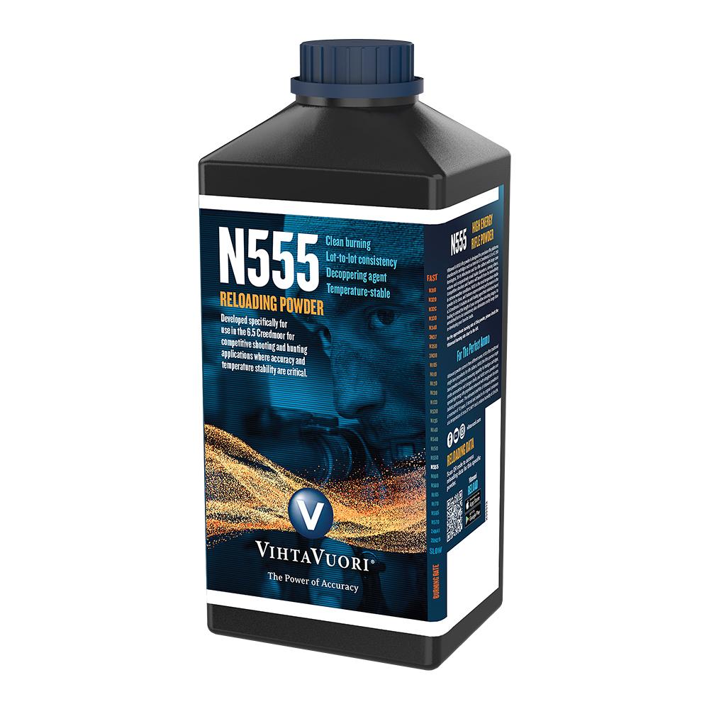 Vihtavuori N555 Smokeless Rifle Propellant, 1 Kg