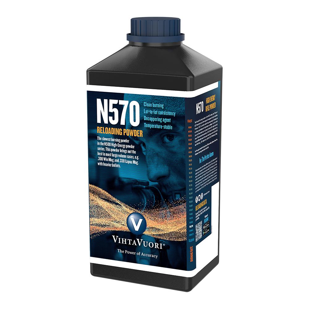 Vihtavuori N570 Smokeless Rifle Propellant, 1 Kg