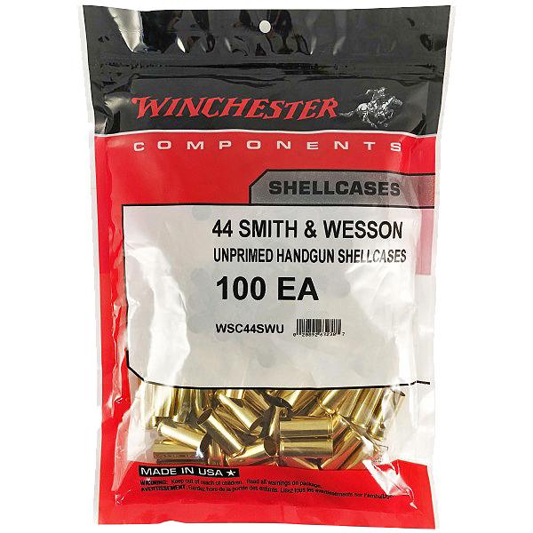 Winchester 44 S&W Special Unprimed Handgun Brass 100/Bag
